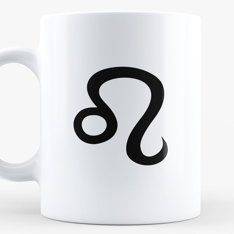 Porslinsmugg med stjärntecknet Lejonet