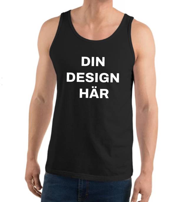 Tank top - Svart - Din design