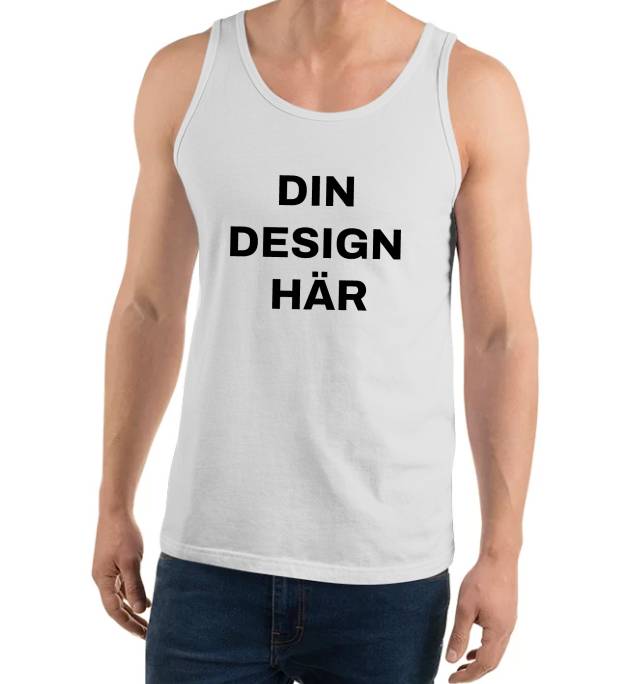 Tank top - Vit - Din design