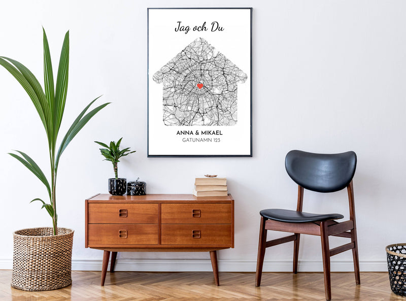 Poster - Kärlekskarta