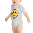 Babybody med smältande smiley