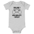 Babybody med texten "Spelare 1 har anslutit"