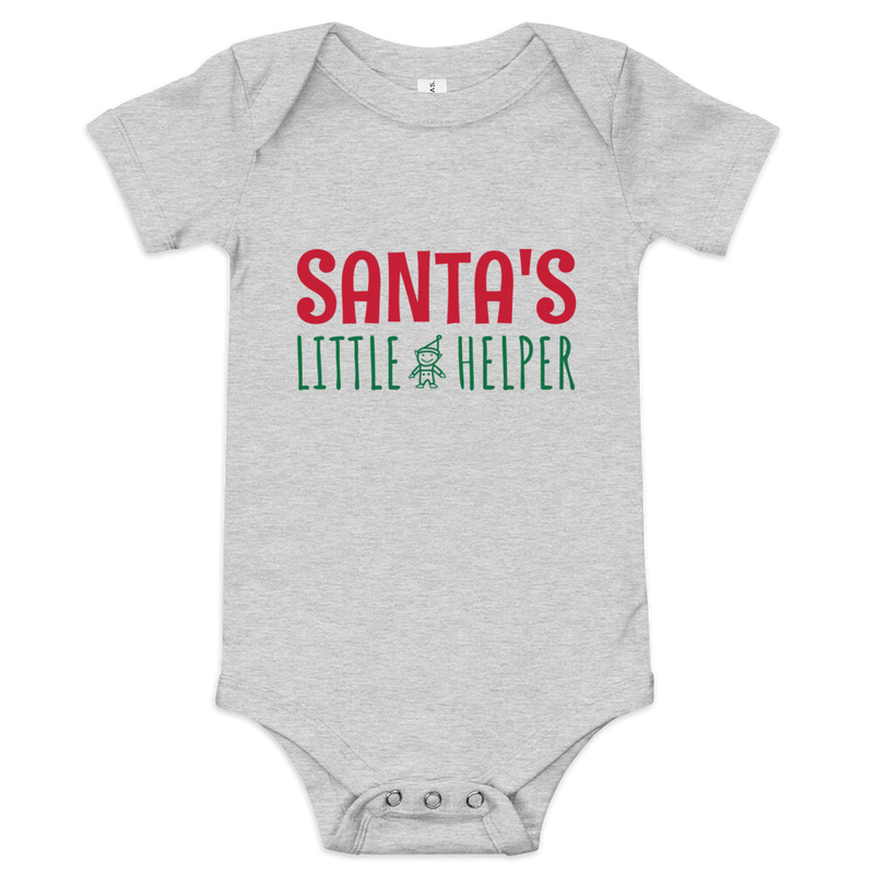 Babybody med texten "Santas little helper"