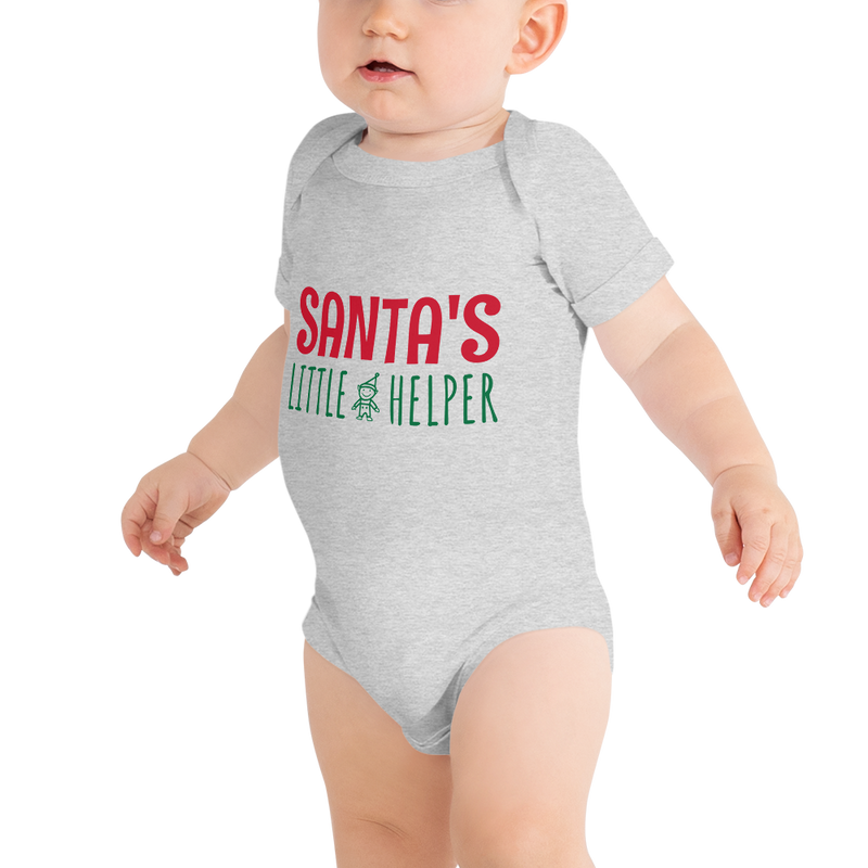 Babybody med texten "Santas little helper"