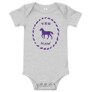 Babybody med texten "YEE HAW"