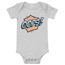 Babybody med texten "OOPS!"