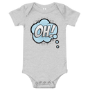 Babybody med texten "OH!"