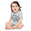 Babybody med texten "OH!"