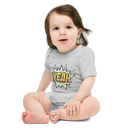 Babybody med texten "YEAH"