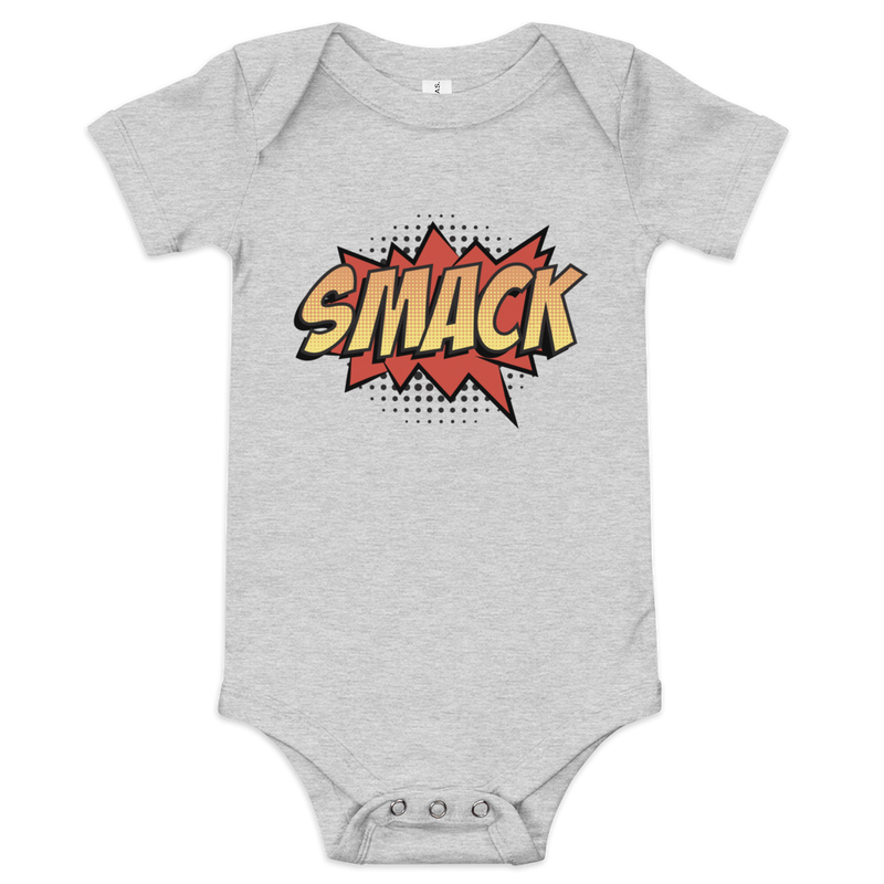 Babybody med texten "SMACK"