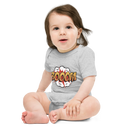 Babybody med texten "BOOM"