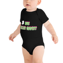 Babybody med texten "Bus eller godis?"