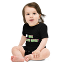 Babybody med texten "Bus eller godis?"