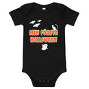 Babybody med texten "Min första Halloween"