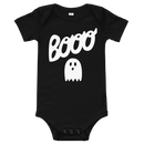 Babybody med texten "Booo"