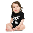 Babybody med texten "Booo"