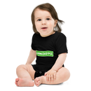 Babybody med texten "ÖVNINGSKRYPER"