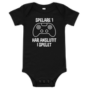 Babybody med texten "Spelare 1 har anslutit"