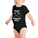 Babybody med texten "Spelare 1 har anslutit"