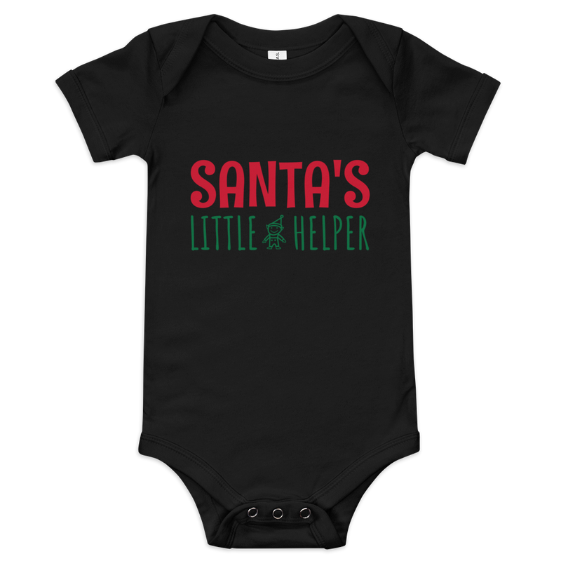 Babybody med texten "Santas little helper"