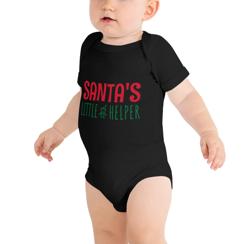 Babybody med texten "Santas little helper"
