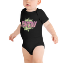 Babybody med texten "KAPOW"