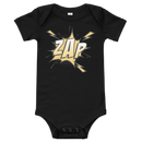 Babybody med texten "ZAP"