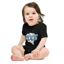 Babybody med texten "POOF"