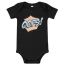 Babybody med texten "OOPS!"