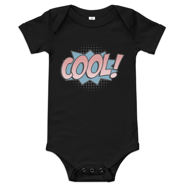 Babybody med texten "COOL!"