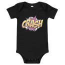 Babybody med texten "CRASH"