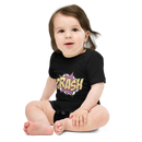 Babybody med texten "CRASH"