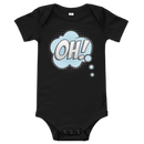 Babybody med texten "OH!"