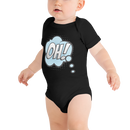 Babybody med texten "OH!"