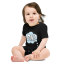 Babybody med texten "OH!"