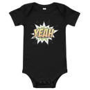Babybody med texten "YEAH"