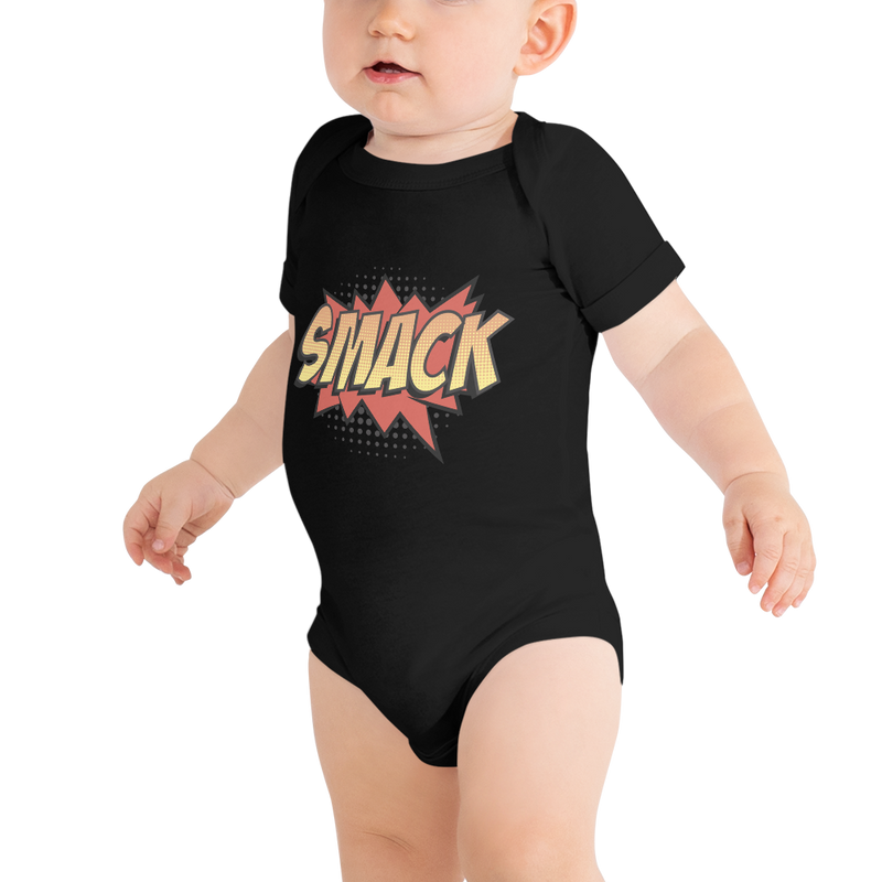 Babybody med texten "SMACK"