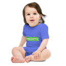 Babybody med texten "ÖVNINGSKRYPER"