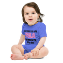 Babybody med texten "Jag gråter när"