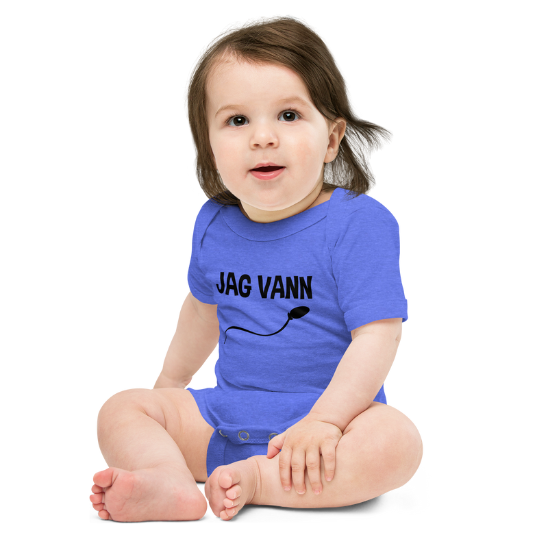 Babybody med texten "Jag vann"