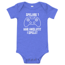 Babybody med texten "Spelare 1 har anslutit"