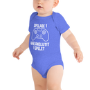 Babybody med texten "Spelare 1 har anslutit"