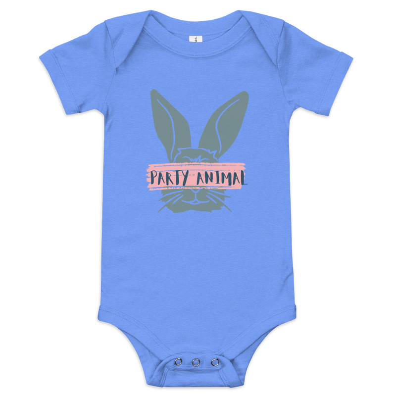 Babybody med texten "Party Animal"