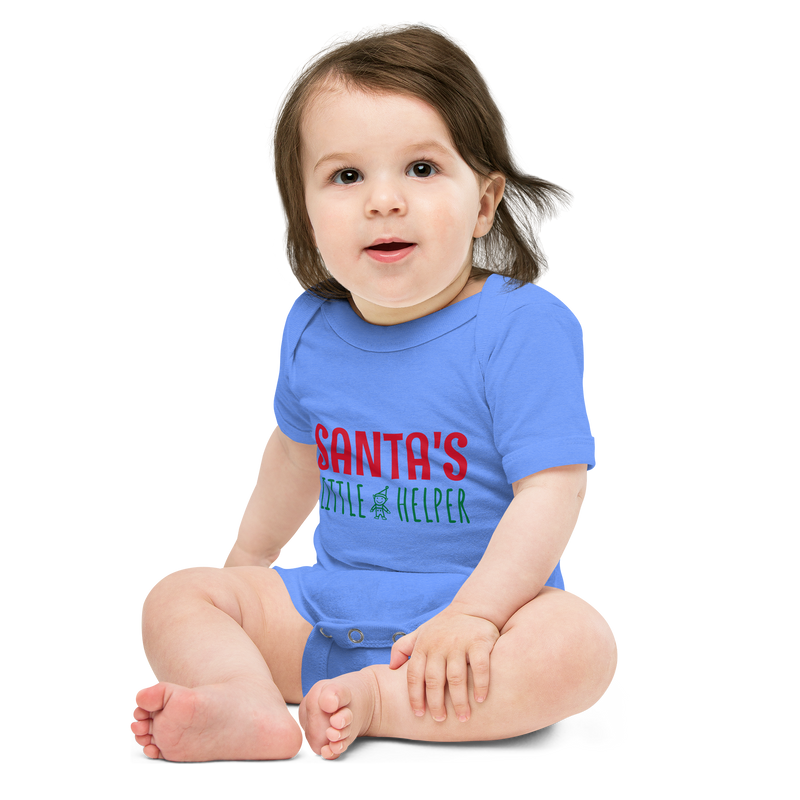 Babybody med texten "Santas little helper"
