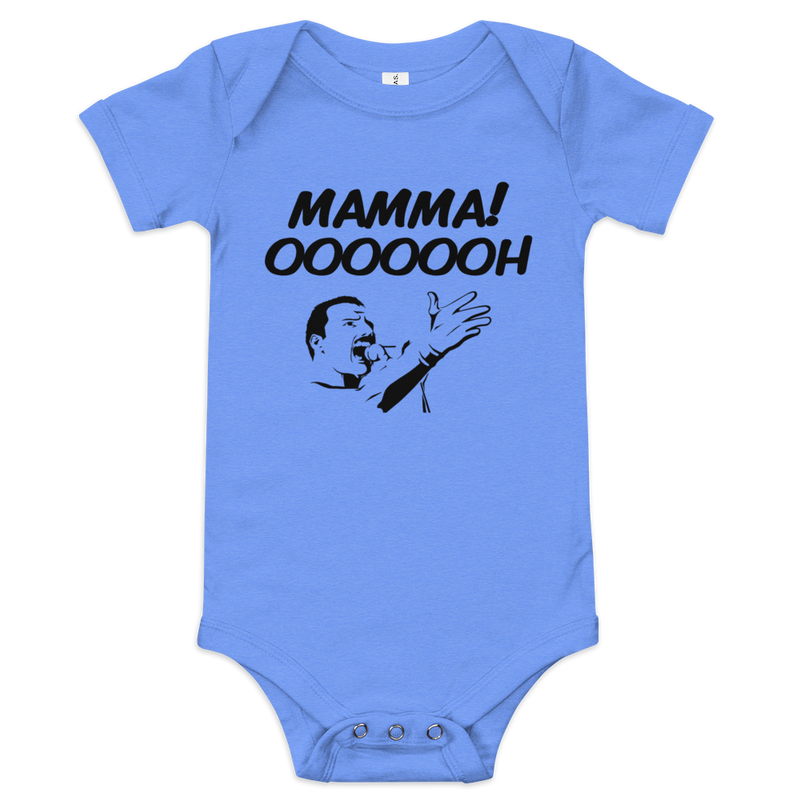 Babybody med texten "Mamma oooooh!"