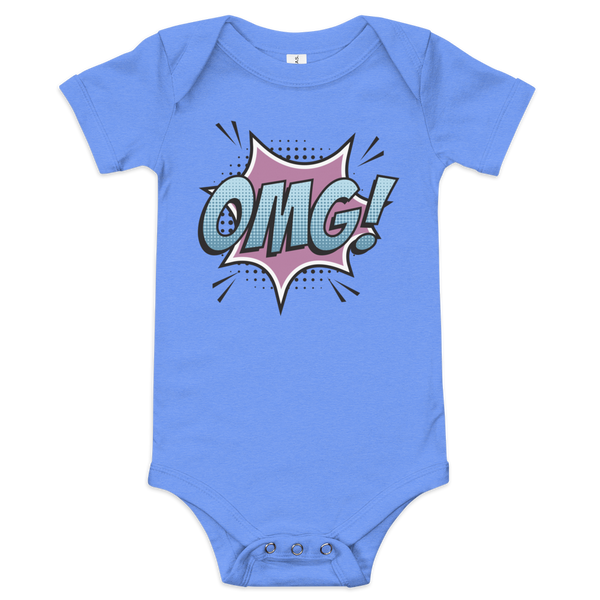 Babybody med texten "OMG!"