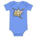 Babybody med texten "ZAP"