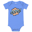 Babybody med texten "OOPS!"