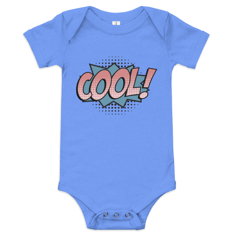 Babybody med texten "COOL!"