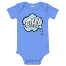 Babybody med texten "OH!"